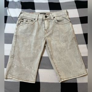 True Religion Men’s Jean Shorts Rocco Skinny 31